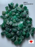 96.85ct Swat Emerald Lot: Raw Green Crystals, Pakistan