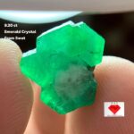 Majestic Green: 9.20 Carat Emerald Crystal from Swat Valley, Pakistan