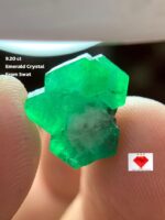 Majestic Green: 9.20 Carat Emerald Crystal from Swat Valley, Pakistan