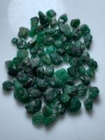 96.85ct Swat Emerald Lot: Raw Green Crystals, Pakistan - Image 4