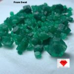 83.00ct Swat Emerald Rough Lot (10x9x4mm): Natural Green Crystals Ideal for Cutting or Collecting