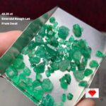 Verdant Rarity: 43.35 Carat Swat Emerald Rough Lot