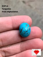A 21.57-Carat Afghan Turquoise — Natural Beauty in Rich Blue