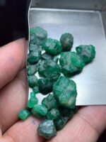 62.85ct Swat Emerald Rough Lot – Bold, Untreated Crystals (15x12x8mm Avg) - Image 9