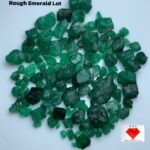 78.04 Carat Swat Emerald Rough Lot – Natural Green Stones (10x7x5mm)