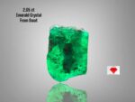 2.05ct Swat Emerald Crystal – Natural Untreated Gemstone (6.00 x 8.60 x 4.85 mm)