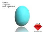 Delicate Afghan Turquoise: 11.60 ct of Natural Elegance