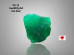 9.97ct Swat Emerald Crystal – Naturally Formed with Striking Color and Structure