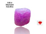 Raw African Ruby Crystal: 11.915ct Untreated Corundum