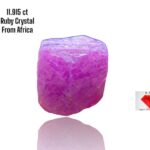 Raw African Ruby Crystal: 11.915ct Untreated Corundum
