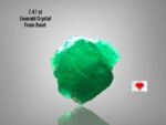 7.47ct Swat Emerald Crystal – A Dense, Deep Green Marvel in Raw Form
