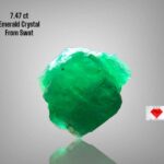 7.47ct Swat Emerald Crystal – A Dense, Deep Green Marvel in Raw Form