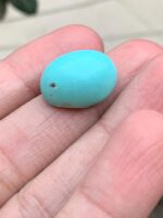 17.92 ct Afghan Turquoise Cabochon: Vivid Blue Gemstone - Image 4