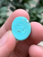 17.92 ct Afghan Turquoise Cabochon: Vivid Blue Gemstone - Image 8