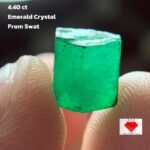 Nature’s Art: 4.40 Carat Emerald Crystal from Swat Valley, Pakistan