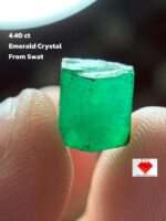 Nature’s Art: 4.40 Carat Emerald Crystal from Swat Valley, Pakistan