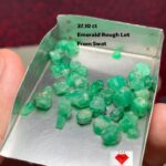 37.10ct Swat Emerald Rough Lot: High-Grade Crystals with Deep Green Saturation