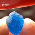 2.55 Ct Rare Afghanite from Afghanistan – A Collector’s Blue Treasure