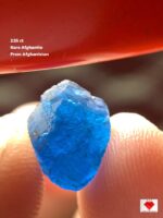 2.55 Ct Rare Afghanite from Afghanistan – A Collector’s Blue Treasure