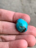 20.78ct Afghan Turquoise Cabochon: Balanced Beauty with Natural Charm - Image 5