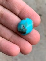 20.78ct Afghan Turquoise Cabochon: Balanced Beauty with Natural Charm - Image 7