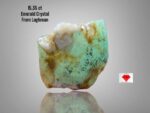 15.35ct Laghman Emerald Crystal – Bold, Natural Beauty from Afghanistan (14.25 x 12.60 x 9.65 mm)
