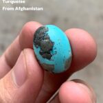 17.14ct Afghan Turquoise Cabochon: A Refined Gem with Balanced Beauty