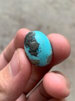 17.14ct Afghan Turquoise Cabochon: A Refined Gem with Balanced Beauty - Image 3