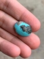 17.14ct Afghan Turquoise Cabochon: A Refined Gem with Balanced Beauty - Image 5
