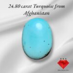 The Beauty of Natural Turquoise  A 24.80-Carat Gemstone