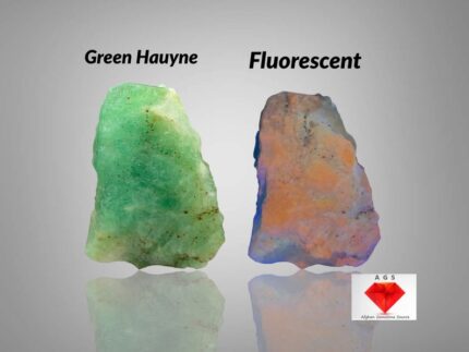Most Rare 59 ct Green Hauyne specimen from Badakhshan, Afghanistan