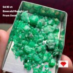 54.10ct Swat Emerald Rough Lot – Raw Green Perfection from Pakistan