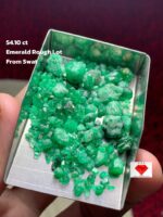 54.10ct Swat Emerald Rough Lot – Raw Green Perfection from Pakistan