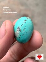 Striking 29.65ct Afghan Turquoise Cabochon – Natural Gemstone Beauty