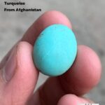 Elegant Afghan Turquoise: A 17.52 ct Cabochon Gem