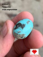Afghan Turquoise Cabochon – 17.15 ct, Gemstone for Jewelry