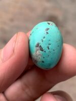 Striking 29.65ct Afghan Turquoise Cabochon – Natural Gemstone Beauty - Image 7