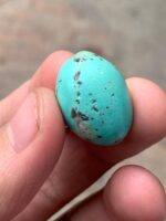 Striking 29.65ct Afghan Turquoise Cabochon – Natural Gemstone Beauty - Image 8