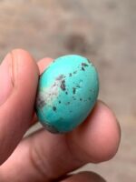Striking 29.65ct Afghan Turquoise Cabochon – Natural Gemstone Beauty - Image 9