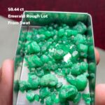 Rough Lot Showcase: 58.44 ct Swat Emerald Crystal Parcel