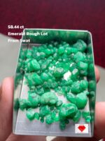 Rough Lot Showcase: 58.44 ct Swat Emerald Crystal Parcel