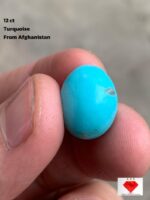 Elegant 12ct Afghan Turquoise Cabochon