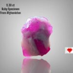 Scarlet Elegance: Showcasing a 9.30ct Afghan Ruby Specimen