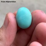 A 17.52-Carat Afghan Turquoise Cabochon — Elegance in a Compact Gem