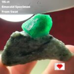 Regal Swat Emerald: 115-Carat Natural Specimen