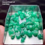 Raw Power in Green: 56.14 Carat Swat Emerald Rough Lot