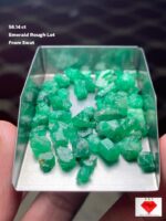 Raw Power in Green: 56.14 Carat Swat Emerald Rough Lot