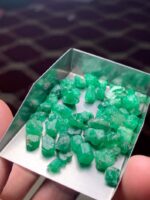Raw Power in Green: 56.14 Carat Swat Emerald Rough Lot - Image 11