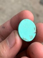 Afghan Turquoise Cabochon Gemstone: 20.42 ct, Vivid Blue - Image 7