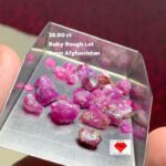 Crimson Origins: 38.00ct Afghan Ruby Rough Lot